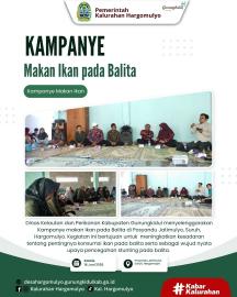 DINAS KELAUTAN DAN PERIKANAN GUNUNGKIDUL SELENGGARAKAN KAMPANYE MAKAN IKAN PADA BALITA